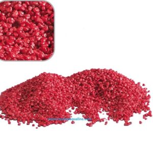 Wave Ghiaia Quarzo Rosso Ceramizzato 5 Kg Ø ca 4 mm