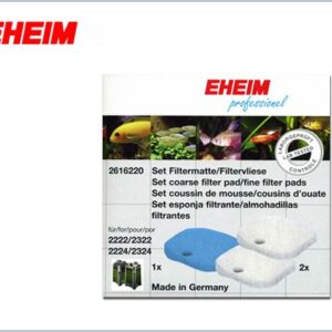 EHEIM 2616220 Ricambio Spugne (2 bianche - 1 blu) Professionel 2222 e 2224 e 2322/2324