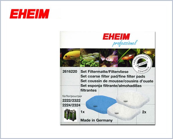 EHEIM 2616220 Ricambio Spugne (2 bianche - 1 blu) Professionel 2222 e 2224 e 2322/2324