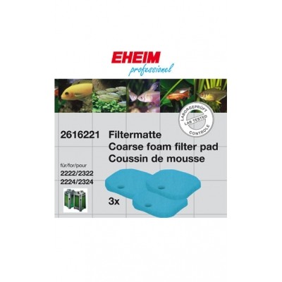 EHEIM - 2616221 Ricambio Spugne Blue Professionel II 2222/2224 e 2322/2324
