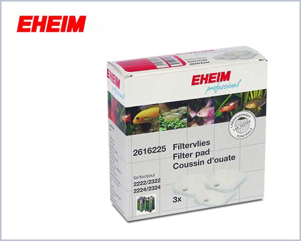 EHEIM - 2616225 - Ricambio Pad filtrante fine (Bianco) per filtro esterno Professionel 2222/2224 e 2322/2324 (3 pezzi)