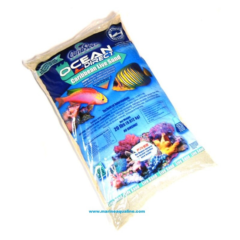 CaribSea Ocean Direct Live Sand 0,25 - 1,0 mm. - Kg. 9,07
