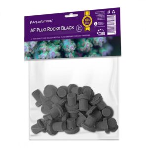Aquaforest AF Plug Rocks Black 24pz - Basette ad innesto per Talee colore nero