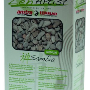 Amtra Pro Nature Zen Artist Sambia Medium 5Kg - Ghiaia Bianca Granulometria 0,7 - 0,9 cm